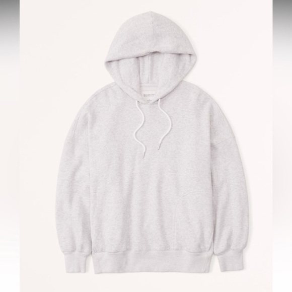 Abercrombie & Fitch Cropped Gray Hoodie - Picture 1 of 9